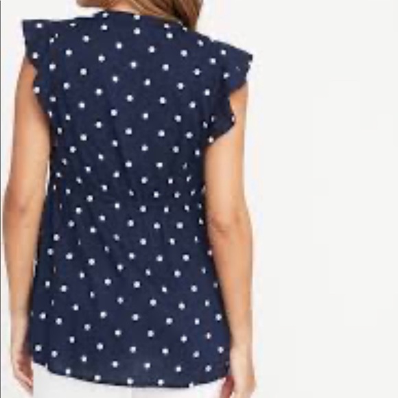 Navy Polka Dot Top - Picture 2 of 5